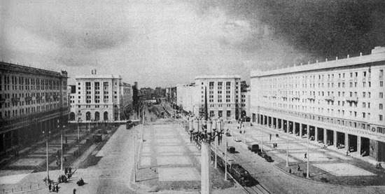 MDM w 1952 r. - widok z hotelu MDM